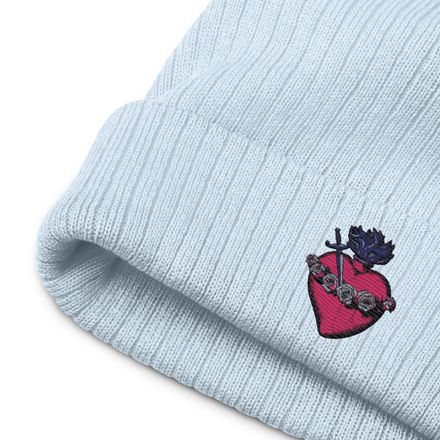 Ribbed Knit Beanie, Immaculate Heart Of Mary, g6e1do design