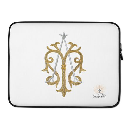 Laptop Sleeve, Auspice Maria, Crest, kgvlsx