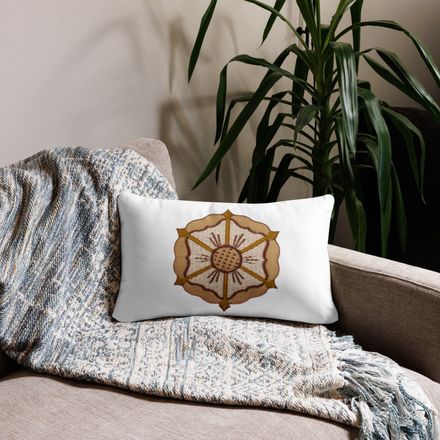 Pillow case 20x12, Monstrance with Golden Pattern, eneyoj