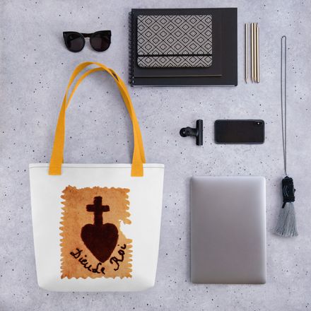 Tote Bag, Sacré Coeur, Dieu de Roi, Vendée Chouan, sqpbrl design