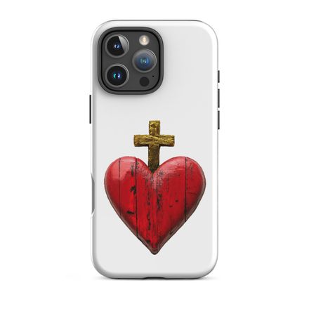 Tough Case for iPhone, Sacred Heart of Jesus, 9i93k9 design