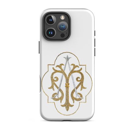 Tough Case for iPhone, Auspice Maria, Crest with outer edge, kdegvj