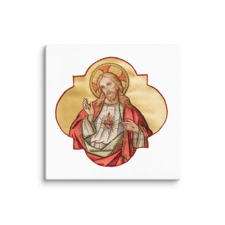 Canvas Print, 36x36, Sacred Heart of Jesus, eq75pu design 