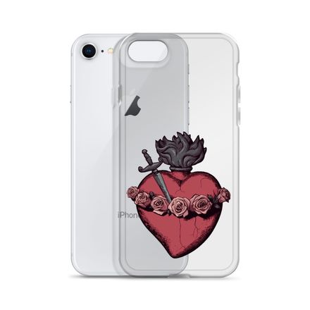 Clear Case for iPhone, Immaculate Heart Of Mary, g6e1do design