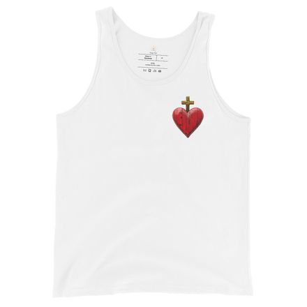 Staple Tank Top, Sacred Heart of Jesus, 9i93k9 design, left chest 