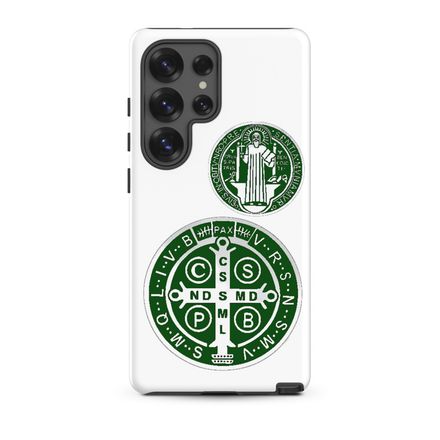 Tough Case for Samsung, St. Benedict Medal, idjfae design, dark green