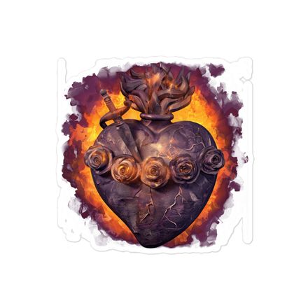 Sticker 4x4, Immaculate Heart Of Mary, vfh1tk design