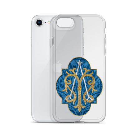 Clear Case for iPhone, Auspice Maria, Crest with rounded Cross, u3bkt0