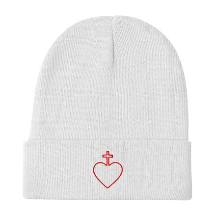 Knit Beanie, Sacred Heart of Jesus, 7ugqf9 hollow design