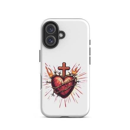 Tough Case for iPhone, Sacred Heart of Jesus, uetiyj design