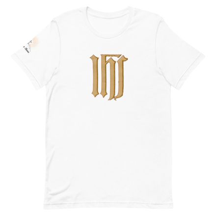Unisex Staple T-Shirt, IHS, Golden Pattern, gedziz