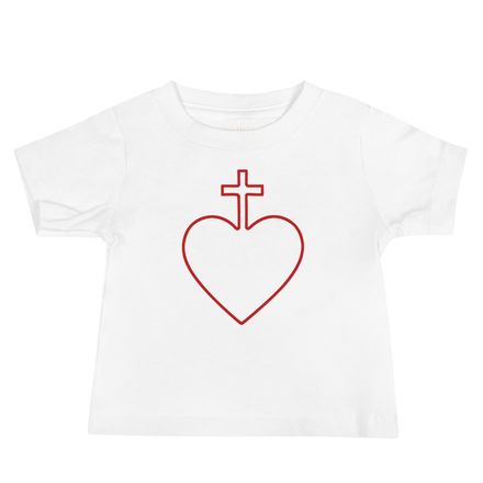 Baby Staple Tee, Sacred Heart of Jesus, 7ugqf9 hollow design