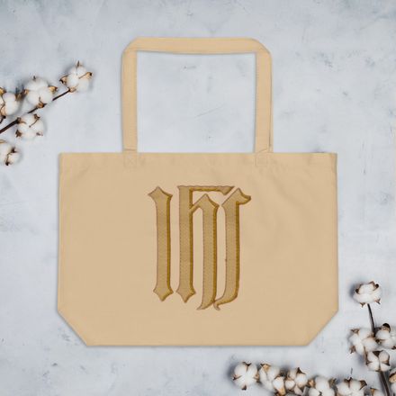 Large Eco Tote, IHS, Golden Pattern, gedziz