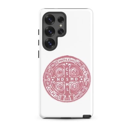 Tough Case for Samsung, St. Benedict Medal, 4ouume design, pink