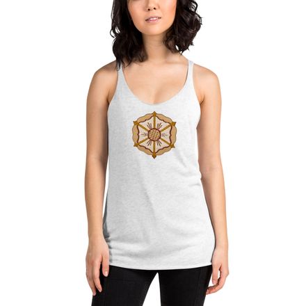 Women&#x27;s Tank Top, Monstrance with Golden Pattern, eneyoj