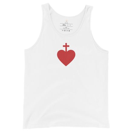 Staple Tank Top, Sacred Heart of Jesus, zhw6bo design 