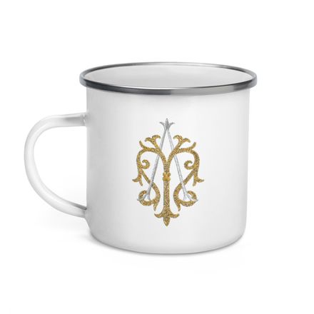 Enamel Mug, Auspice Maria, Crest, kgvlsx