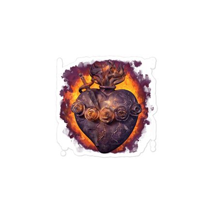 Sticker 3x3, Immaculate Heart Of Mary, vfh1tk design