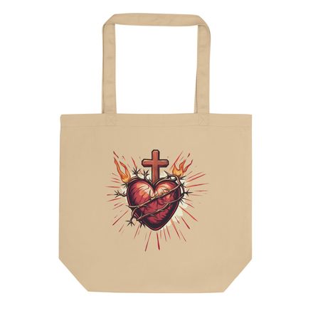 Eco Tote, Sacred Heart of Jesus, uetiyj design