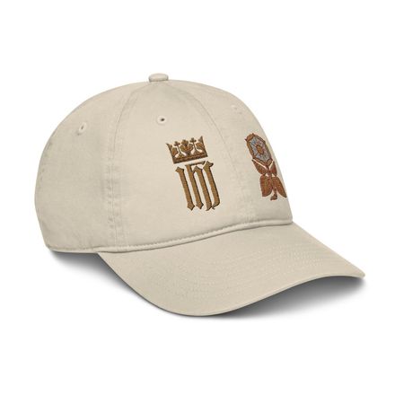 Organic Baseball Cap, IHS with Crown And Monstrance Tree, hdch0f
