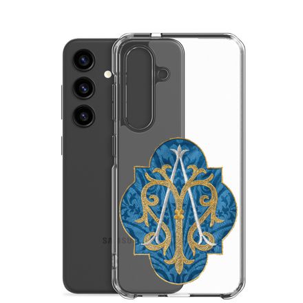 Clear Case for Samsung, Auspice Maria, Crest with rounded Cross, u3bkt0
