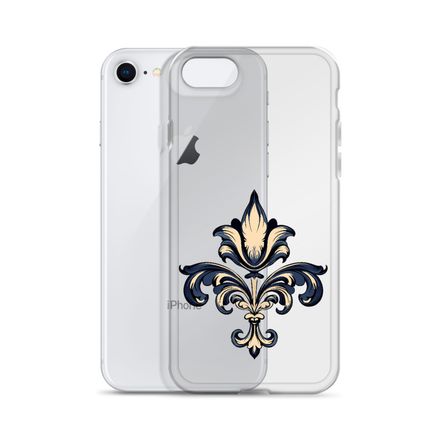 Clear Case for iPhone, Fleur de Lys, clffhc