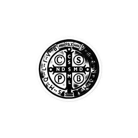 Sticker 3x3,  St. Benedict Medal, oih8m5 design