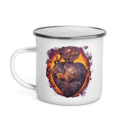 Enamel Mug, Immaculate Heart Of Mary, vfh1tk design