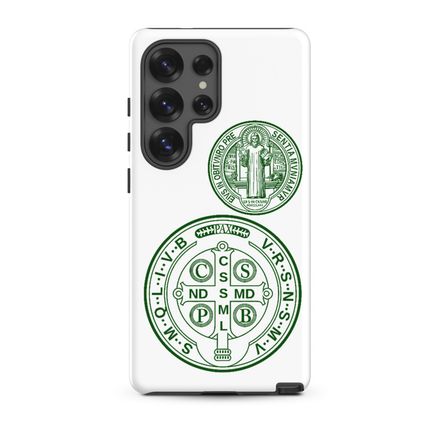 Tough Case for Samsung, St. Benedict Medal, filt5a design, dark green