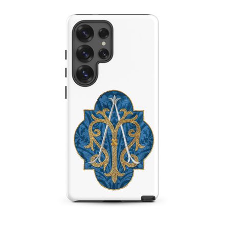 Tough Case for Samsung, Auspice Maria, Crest with rounded Cross, u3bkt0