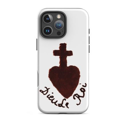 Tough Case for iPhone, Sacré Coeur, Dieu de Roi, Vendée Chouan, obymh4 design