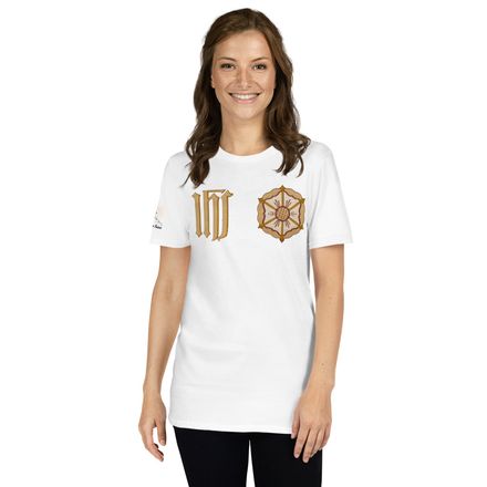 Unisex Basic Softstyle T-Shirt, IHS with Monstrance, ehrclq