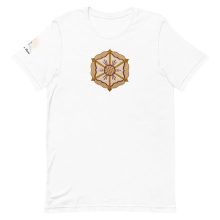 Unisex Staple T-Shirt, Monstrance with Golden Pattern, eneyoj