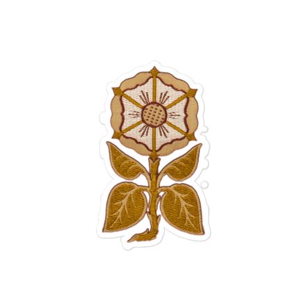 Sticker 4x4, Monstrance Tree with Golden Pattern, 7rmavy