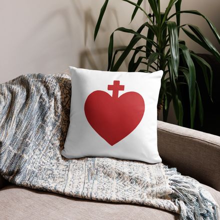 Pillow case 18x18, Sacred Heart of Jesus, zhw6bo design 