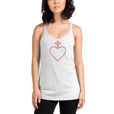 Women&#x27;s Tank Top, Sacred Heart of Jesus, 7ugqf9 hollow design