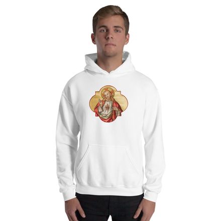 Unisex Heavy Blend Hoodie, Sacred Heart of Jesus, eq75pu