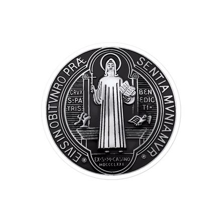 Sticker 4x4,  St. Benedict Medal, ej0ojq design