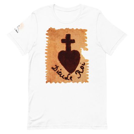 Unisex Staple T-Shirt, Sacré Coeur, Dieu de Roi, Vendée Chouan, sqpbrl design