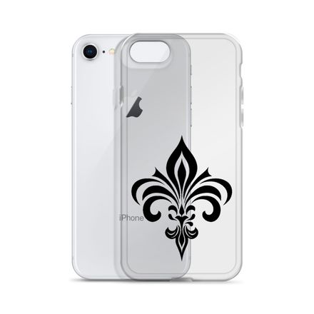 Clear Case for iPhone, Fleur de Lys, h3lnk7