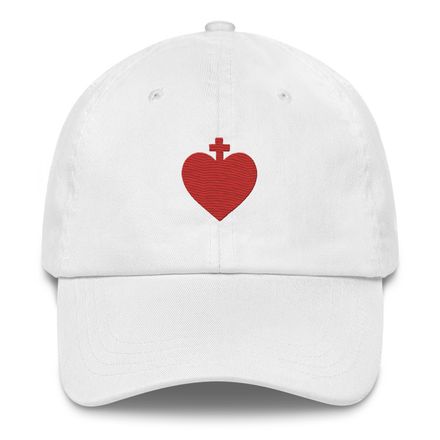 Classic Dad Hat, Sacred Heart of Jesus, zhw6bo design 