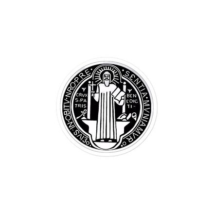 Sticker 3x3,  St. Benedict Medal, r3tcvk design