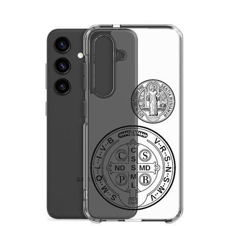 Clear Case for Samsung, St. Benedict Medal, filt5a design