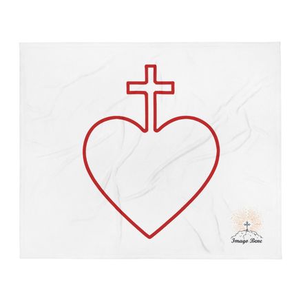 Throw Blanket, Sacred Heart of Jesus, 7ugqf9 hollow design