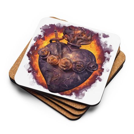 Cork-Back Coaster, Immaculate Heart Of Mary, vfh1tk design