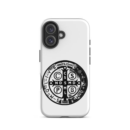 Tough Case for iPhone, St. Benedict Medal, oih8m5 design