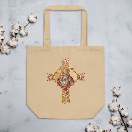 Eco Tote, Sacred Heart of Jesus, iu2q2g design
