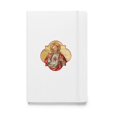 Hardcover Bound Notebook, Sacred Heart of Jesus, eq75pu design