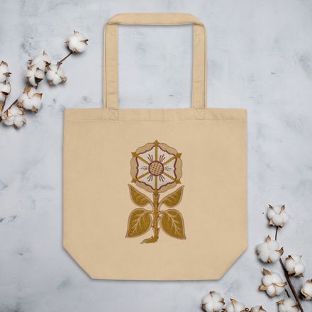 Eco Tote, Monstrance Tree with Golden Pattern, 7rmavy