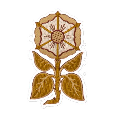 Sticker 5.5x5.5, Monstrance Tree with Golden Pattern, 7rmavy
